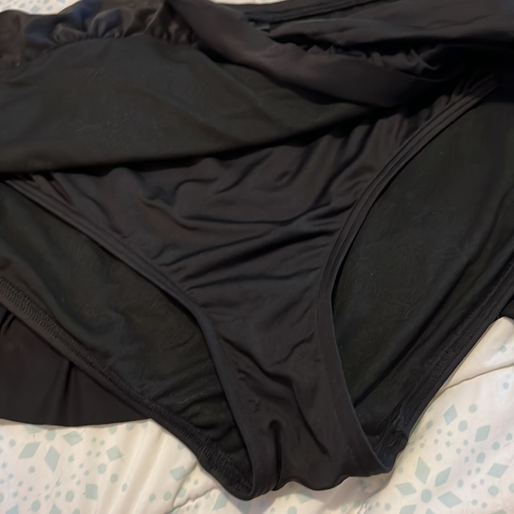 Last chance clearance!! Apt.9 swim bottom. Black with ruffle. - Picture 6 of 6